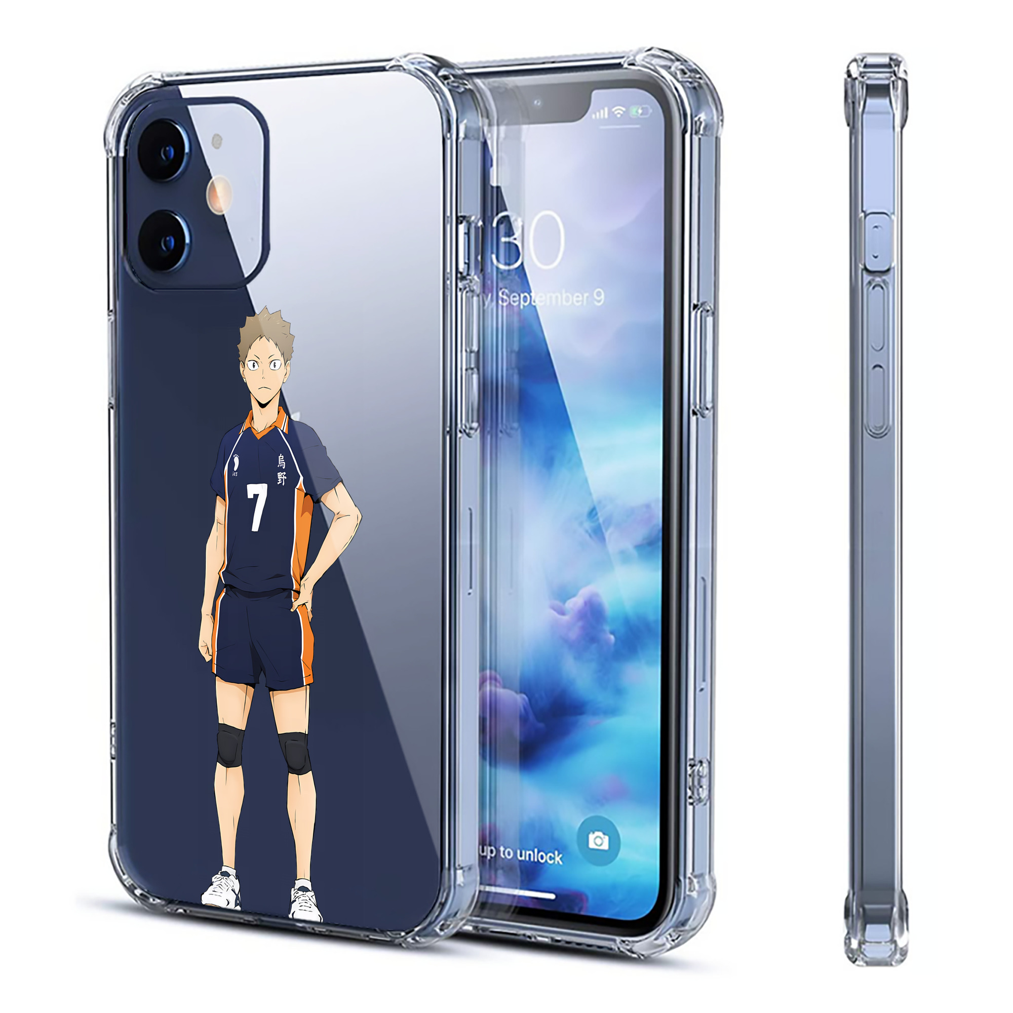 （画像用） ハイキュー!! Haikyu!! 【iPhone 12シリーズ対応】透明スマホケース（クリアソフトケース）